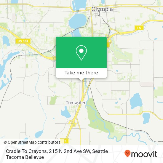 Mapa de Cradle To Crayons, 215 N 2nd Ave SW