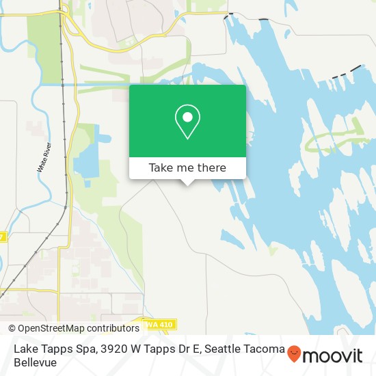 Mapa de Lake Tapps Spa, 3920 W Tapps Dr E