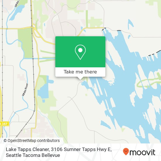 Mapa de Lake Tapps Cleaner, 3106 Sumner Tapps Hwy E