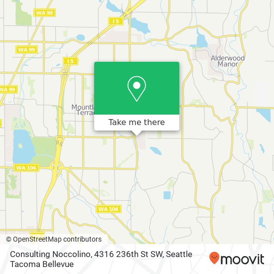 Mapa de Consulting Noccolino, 4316 236th St SW