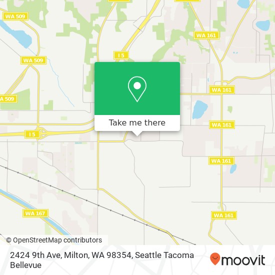 Mapa de 2424 9th Ave, Milton, WA 98354