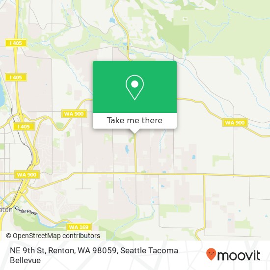 Mapa de NE 9th St, Renton, WA 98059