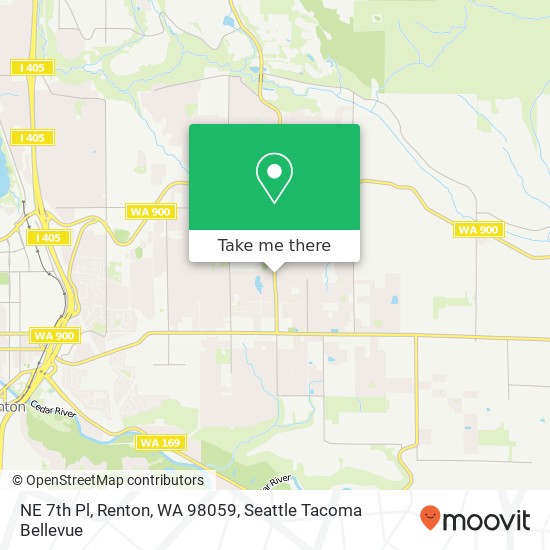 Mapa de NE 7th Pl, Renton, WA 98059