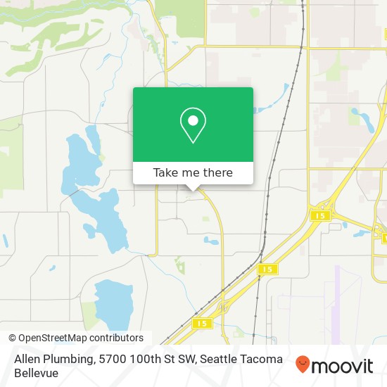 Mapa de Allen Plumbing, 5700 100th St SW