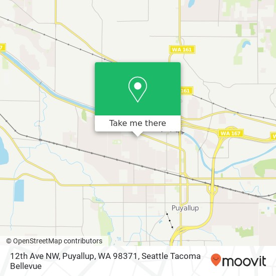 12th Ave NW, Puyallup, WA 98371 map