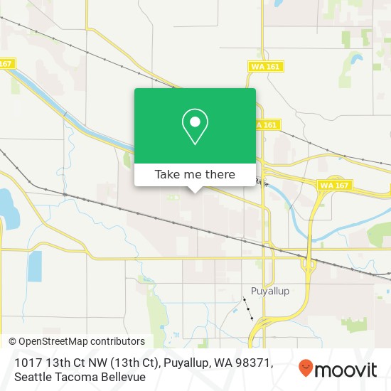 Mapa de 1017 13th Ct NW (13th Ct), Puyallup, WA 98371