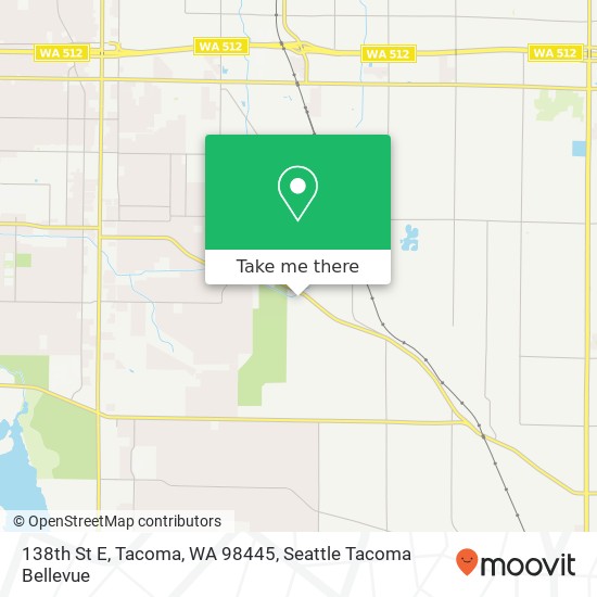 Mapa de 138th St E, Tacoma, WA 98445