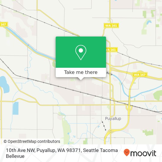 Mapa de 10th Ave NW, Puyallup, WA 98371