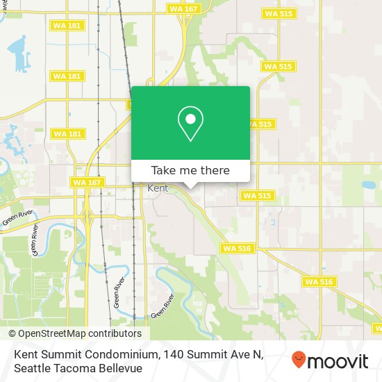 Kent Summit Condominium, 140 Summit Ave N map