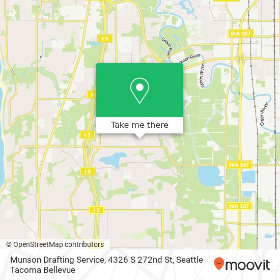 Munson Drafting Service, 4326 S 272nd St map