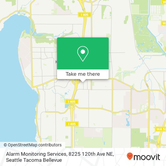 Alarm Monitoring Services, 8225 120th Ave NE map