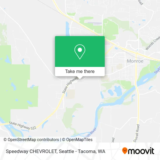Speedway CHEVROLET map