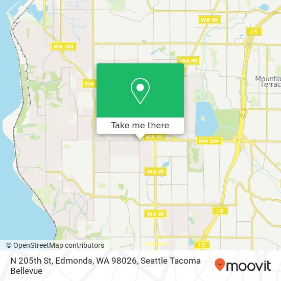 N 205th St, Edmonds, WA 98026 map