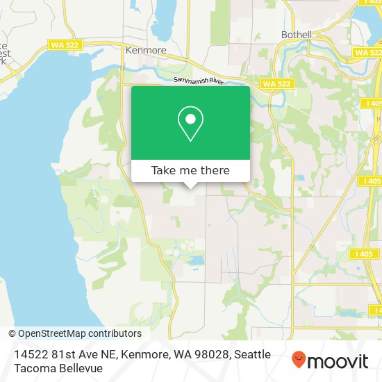 14522 81st Ave NE, Kenmore, WA 98028 map