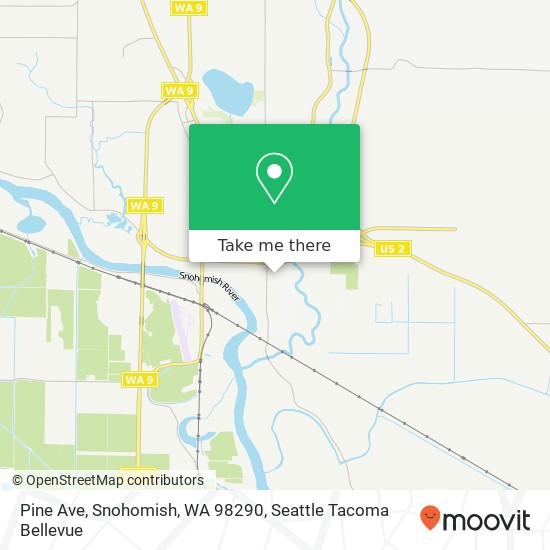 Mapa de Pine Ave, Snohomish, WA 98290