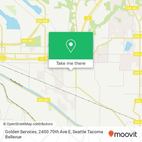 Mapa de Golden Services, 2400 70th Ave E