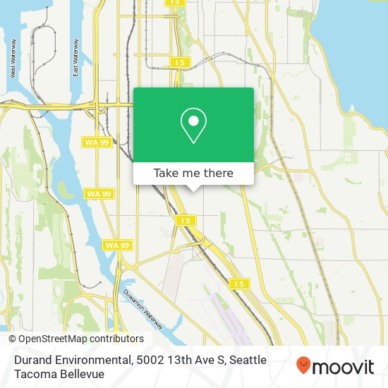 Mapa de Durand Environmental, 5002 13th Ave S