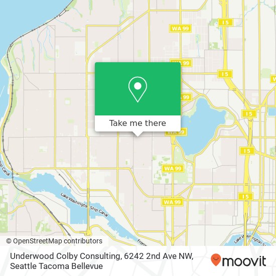 Mapa de Underwood Colby Consulting, 6242 2nd Ave NW