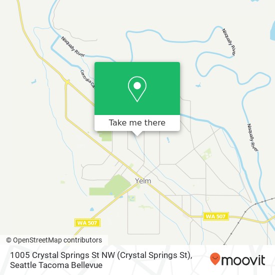 1005 Crystal Springs St NW (Crystal Springs St), Yelm, WA 98597 map