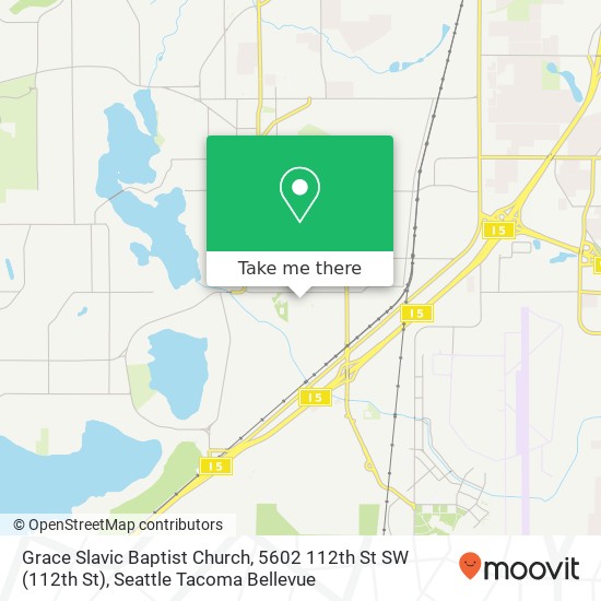 Mapa de Grace Slavic Baptist Church, 5602 112th St SW