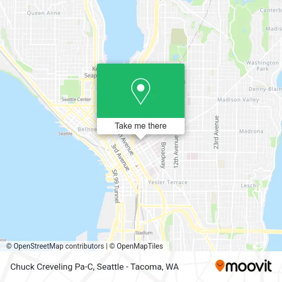 Mapa de Chuck Creveling Pa-C