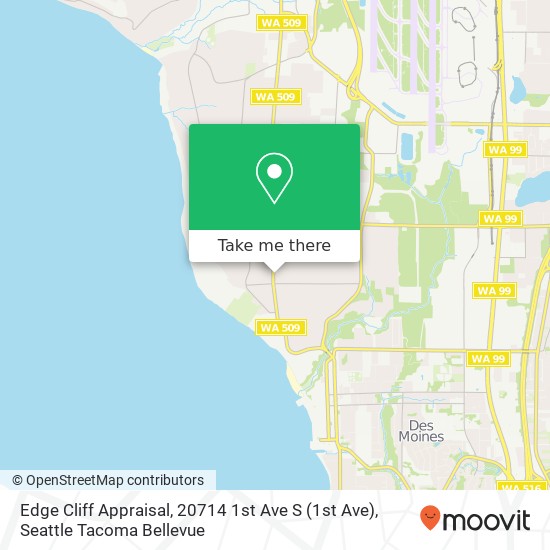 Mapa de Edge Cliff Appraisal, 20714 1st Ave S