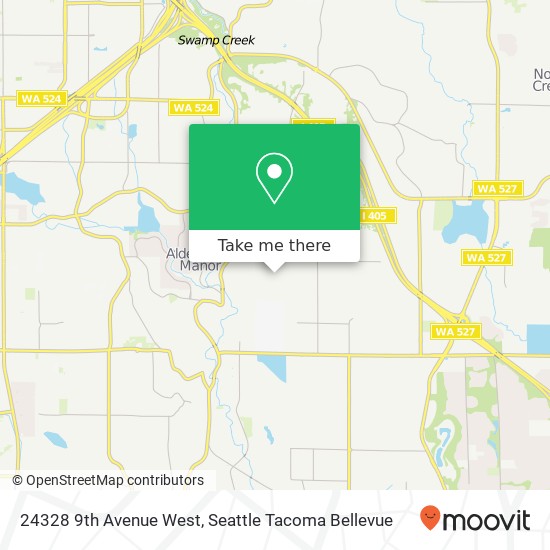 Mapa de 24328 9th Avenue West, 24328 9th Ave W, Bothell, WA 98021, USA