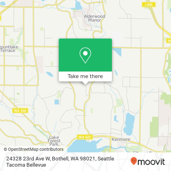 Mapa de 24328 23rd Ave W, Bothell, WA 98021