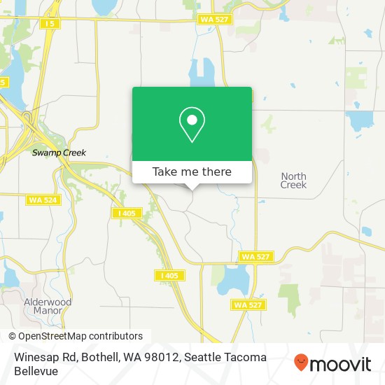 Winesap Rd, Bothell, WA 98012 map