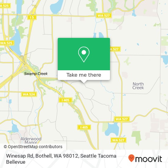 Mapa de Winesap Rd, Bothell, WA 98012