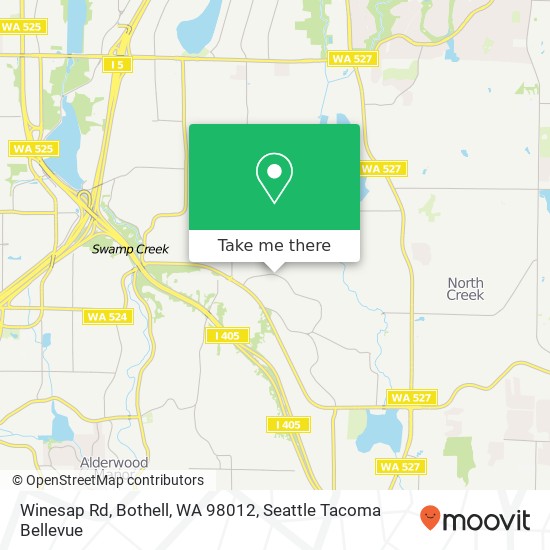 Mapa de Winesap Rd, Bothell, WA 98012