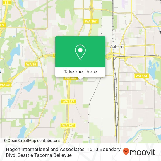 Mapa de Hagen International and Associates, 1510 Boundary Blvd