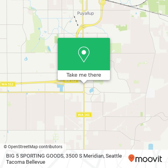 Mapa de BIG 5 SPORTING GOODS, 3500 S Meridian