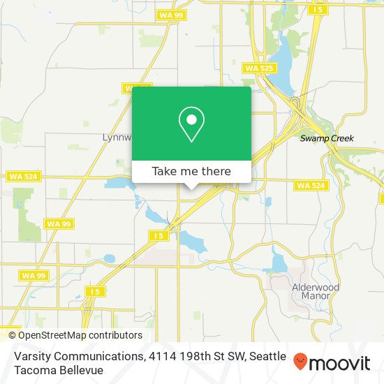 Varsity Communications, 4114 198th St SW map