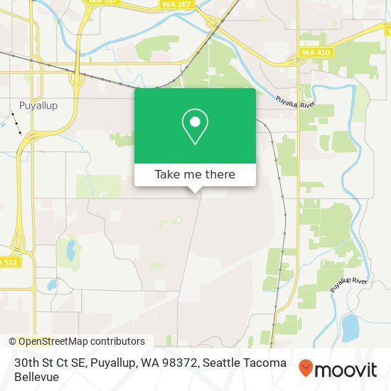 30th St Ct SE, Puyallup, WA 98372 map