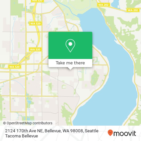 2124 170th Ave NE, Bellevue, WA 98008 map