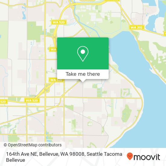 164th Ave NE, Bellevue, WA 98008 map