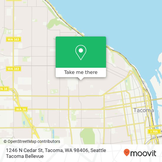 1246 N Cedar St, Tacoma, WA 98406 map