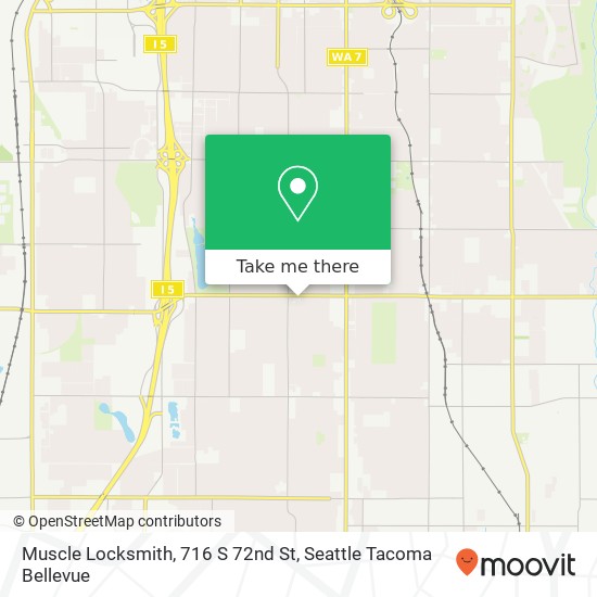 Mapa de Muscle Locksmith, 716 S 72nd St