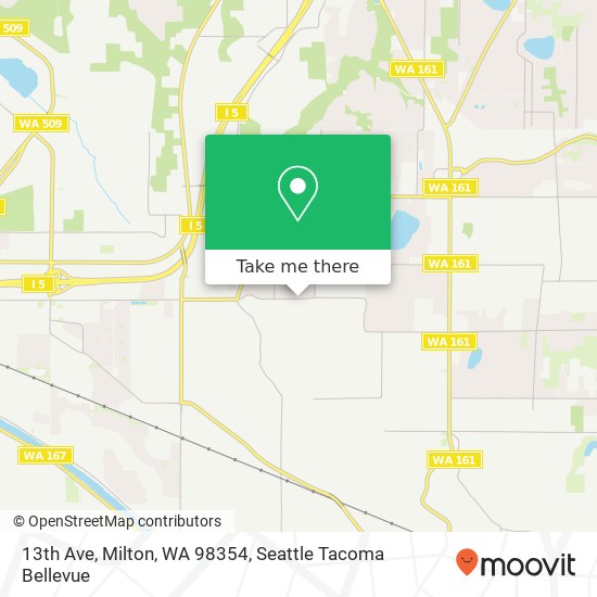 13th Ave, Milton, WA 98354 map