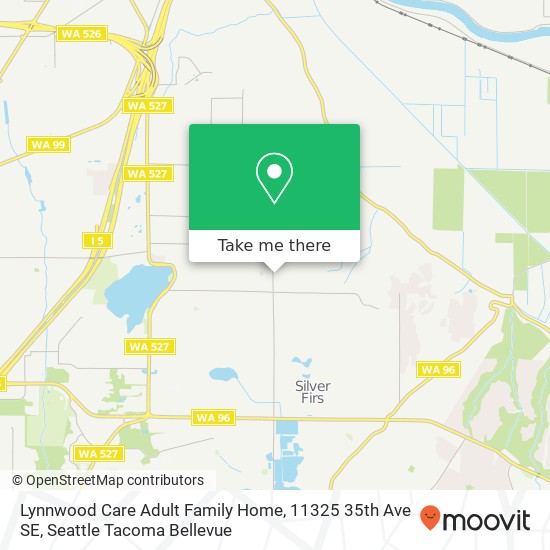 Lynnwood Care Adult Family Home, 11325 35th Ave SE map