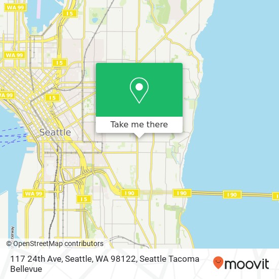 Mapa de 117 24th Ave, Seattle, WA 98122