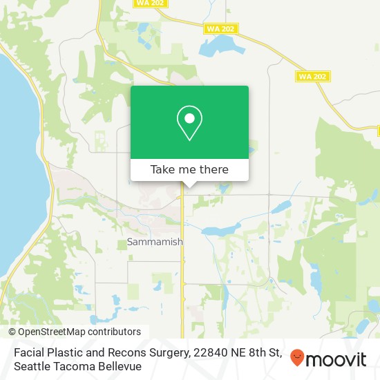 Facial Plastic and Recons Surgery, 22840 NE 8th St map