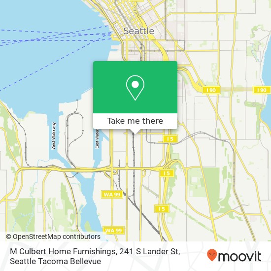 Mapa de M Culbert Home Furnishings, 241 S Lander St
