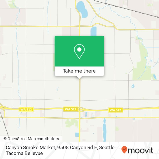 Mapa de Canyon Smoke Market, 9508 Canyon Rd E