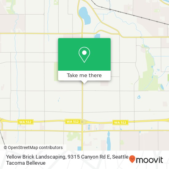 Mapa de Yellow Brick Landscaping, 9315 Canyon Rd E