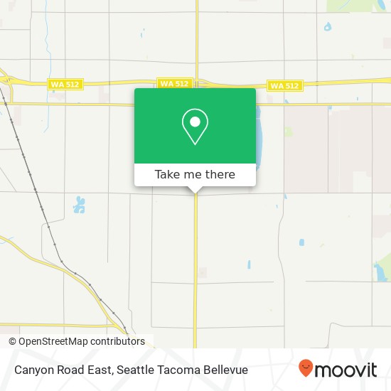 Mapa de Canyon Road East, Canyon Rd E, Puyallup, WA, USA