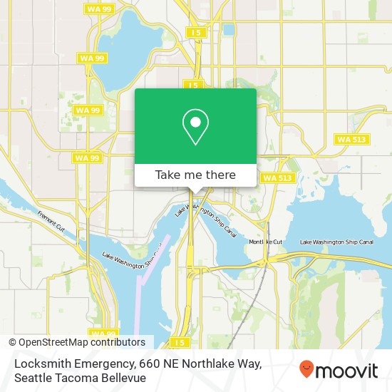 Locksmith Emergency, 660 NE Northlake Way map