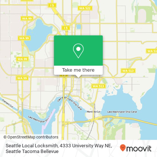 Seattle Local Locksmith, 4333 University Way NE map