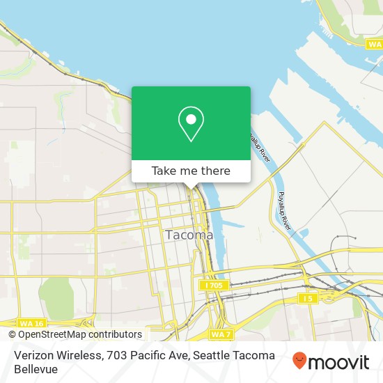 Mapa de Verizon Wireless, 703 Pacific Ave